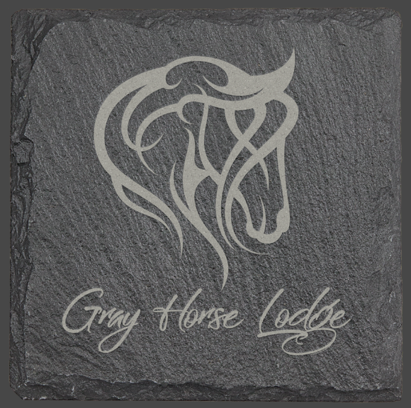 Slate Coaster Set