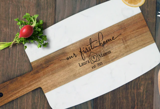 Engraved Marble/Wood Cutting Board