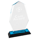 8" Blue Reflective Octagon Acrylic