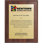 8" x 10" Cherry Finish Plaque w/ Full Color Sublimated Imprint