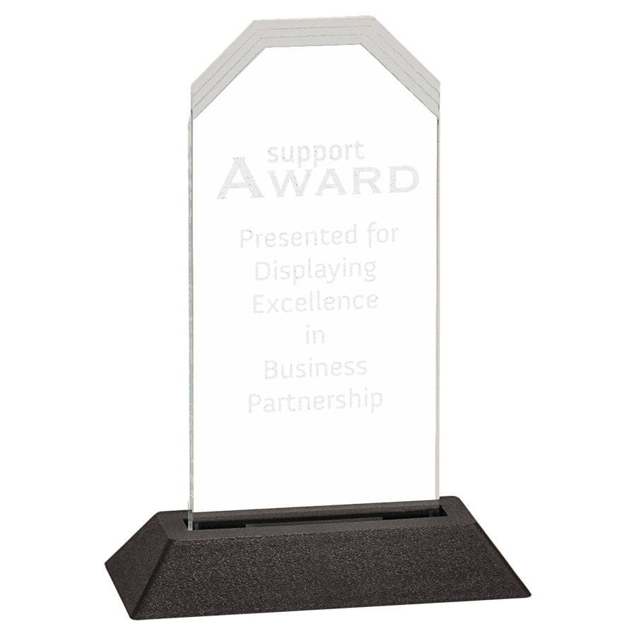 3" x 7" Clear Frosted Corners Pop-In Acrylic